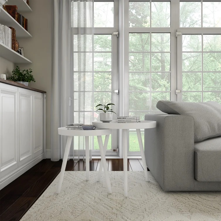 White Nesting Tables - Imagen 4