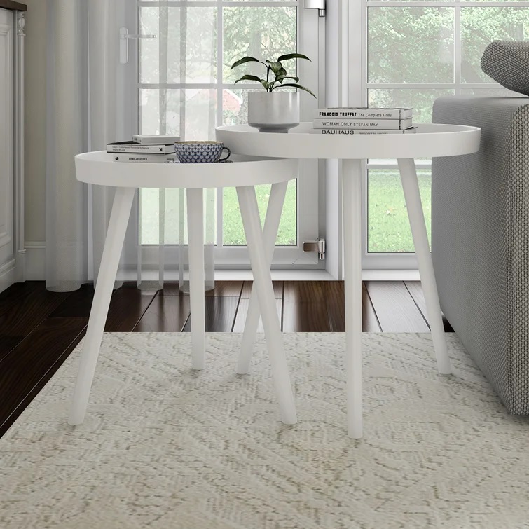 White Nesting Tables - Imagen 2