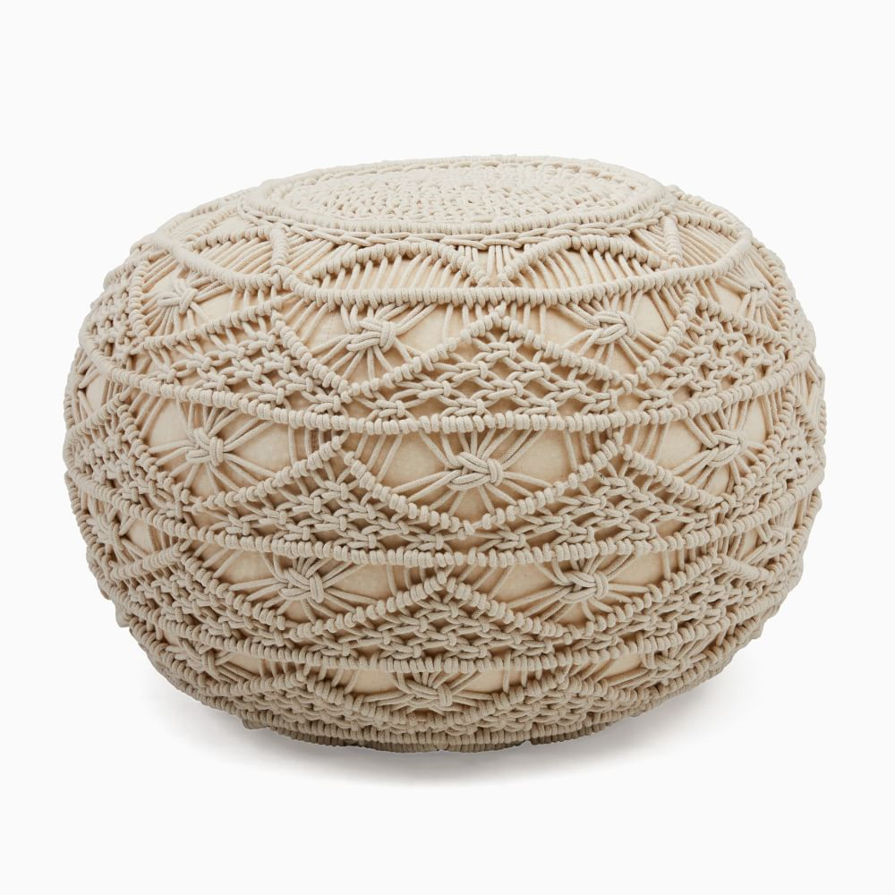 Macrame Pouf