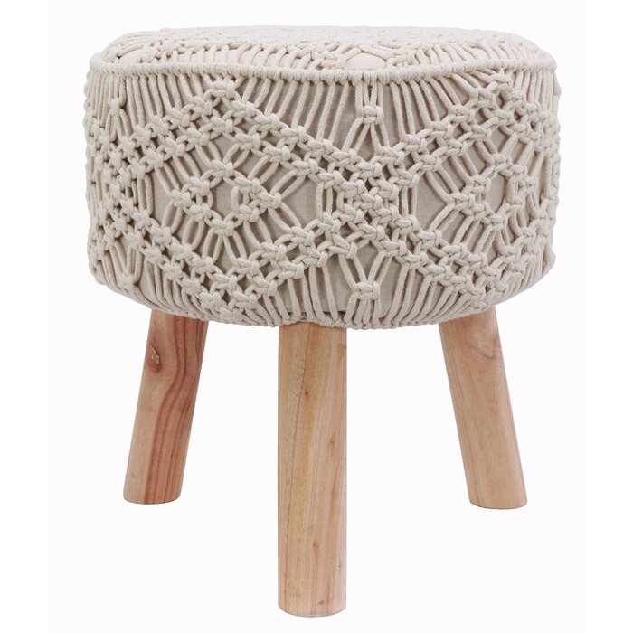 MACRAME ACCENT STOOL | BUY AT STYLED - PANAMA