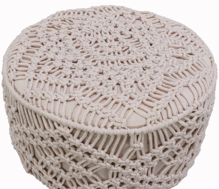 MACRAME ACCENT STOOL | BUY AT STYLED - PANAMA